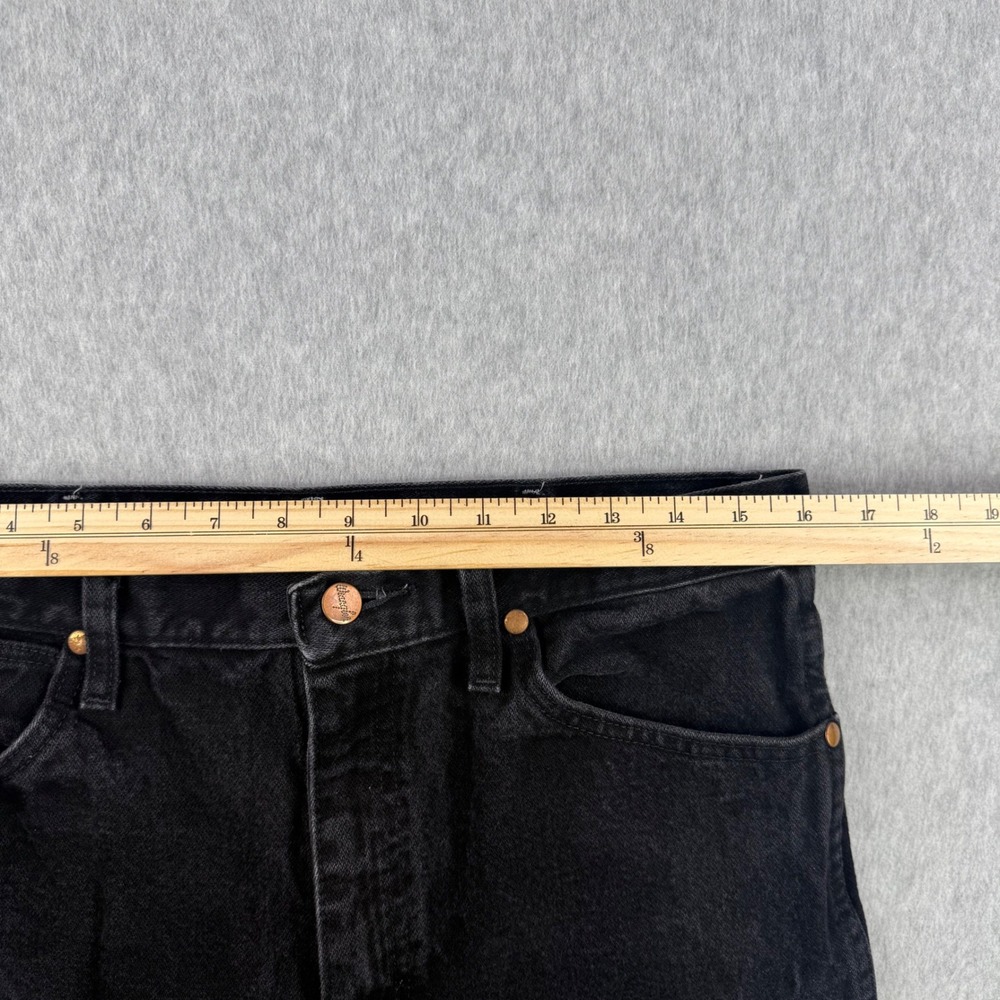Wrangler Jeans Mens Fits 33x32 Black 936WBK Slim Fit Cowboy Cut Western Denim - Picture 9 of 13